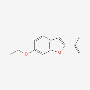 molecular formula C13H14O2 B574252 2-(1-Methylethenyl)-6-ethoxybenzofuran CAS No. 173992-20-6