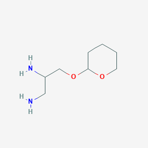 molecular formula C8H18N2O2 B057426 1,2-Propanediamine, 3-[(tetrahydro-2H-pyran-2-yl)oxy]- CAS No. 101857-33-4