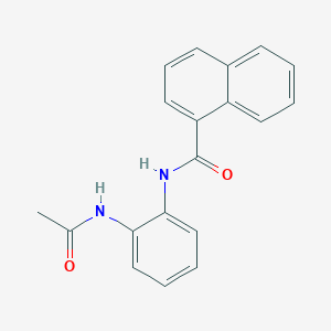molecular formula C19H16N2O2 B5742603 N-[2-(acetylamino)phenyl]-1-naphthamide 