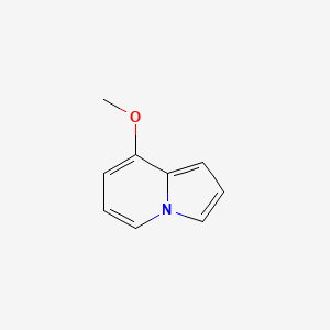 molecular formula C9H9NO B574266 8-Methoxyindolizine CAS No. 195615-14-6