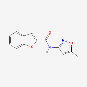 molecular formula C13H10N2O3 B5742755 N-(5-methyl-1,2-oxazol-3-yl)-1-benzofuran-2-carboxamide 