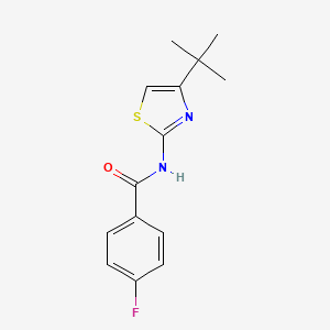 molecular formula C14H15FN2OS B5742764 N-(4-TERT-BUTYL-THIAZOL-2-YL)-4-FLUORO-BENZAMIDE 