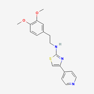 molecular formula C18H19N3O2S B5742781 N-(3,4-DIMETHOXYPHENETHYL)-N-[4-(4-PYRIDYL)-1,3-THIAZOL-2-YL]AMINE 