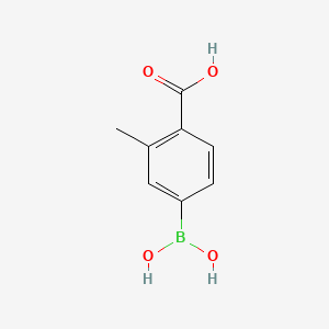 molecular formula C8H9BO4 B574287 4-Borono-2-methylbenzoic acid CAS No. 191089-06-2