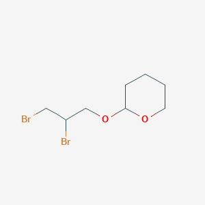 molecular formula C8H14Br2O2 B057429 2-(2,3-dibromopropoxy)tetrahydro-2H-pyran CAS No. 52393-58-5