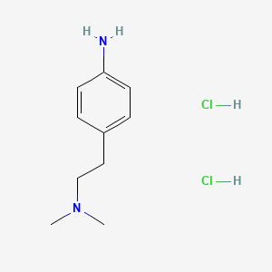 molecular formula C10H18Cl2N2 B574290 4-(2-Dimethylamino-ethyl)-aniline dihydrochloride CAS No. 180080-29-9