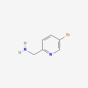 molecular formula C6H7BrN2 B574291 (5-Bromopyridin-2-yl)methanamine CAS No. 173999-23-0