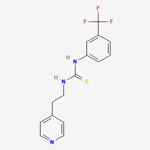 molecular formula C15H14F3N3S B5742949 N-[2-(4-PYRIDYL)ETHYL]-N'-[3-(TRIFLUOROMETHYL)PHENYL]THIOUREA 