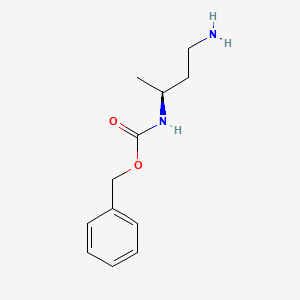 molecular formula C12H18N2O2 B574301 (S)-3-Cbz-Amino-butylamine CAS No. 168828-15-7