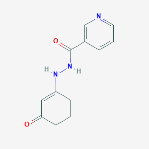 molecular formula C12H13N3O2 B5743166 N'-(3-oxocyclohexen-1-yl)pyridine-3-carbohydrazide 