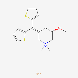 molecular formula C17H22BrNOS2 B574317 Timepidium bromide, (S)- CAS No. 166582-18-9