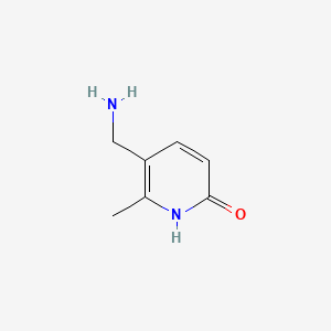 molecular formula C7H10N2O B574320 2(1H)-Pyridinone, 5-(aminomethyl)-6-methyl- CAS No. 173261-66-0