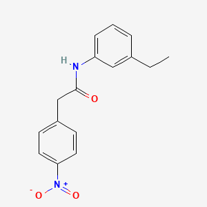 molecular formula C16H16N2O3 B5743267 N-(3-ethylphenyl)-2-(4-nitrophenyl)acetamide 