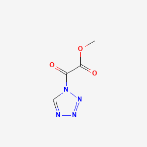 molecular formula C4H4N4O3 B574342 Methyl oxo(1H-tetrazol-1-yl)acetate CAS No. 177980-13-1