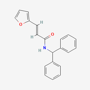 molecular formula C20H17NO2 B5743470 (2E)-N-(diphenylmethyl)-3-(furan-2-yl)prop-2-enamide 
