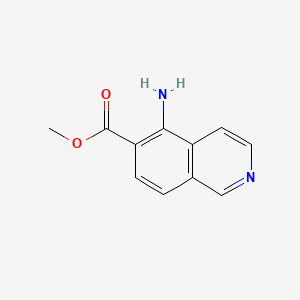 molecular formula C11H10N2O2 B574354 Methyl 5-aminoisoquinoline-6-carboxylate CAS No. 187732-93-0