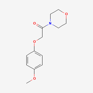 molecular formula C13H17NO4 B5743571 Morpholine, 4-((4-methoxyphenoxy)acetyl)- CAS No. 148183-93-1