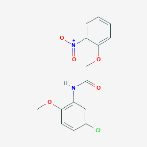 molecular formula C15H13ClN2O5 B5743592 N-(5-chloro-2-methoxyphenyl)-2-(2-nitrophenoxy)acetamide 