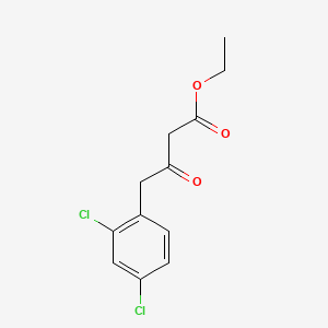 molecular formula C12H12Cl2O3 B574368 Ethyl 4-(2,4-dichlorophenyl)-3-oxobutanoate CAS No. 194240-93-2