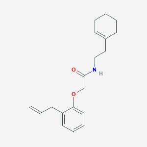 molecular formula C19H25NO2 B5743737 N-[2-(cyclohexen-1-yl)ethyl]-2-(2-prop-2-enylphenoxy)acetamide 