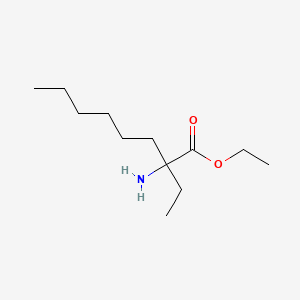 molecular formula C12H25NO2 B574379 Ethyl 2-amino-2-ethyloctanoate CAS No. 164262-28-6