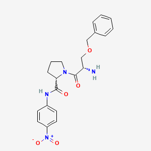molecular formula C21H24N4O5 B574383 O-Bzl-(L)-Ser-(L)-prolyl-p-nitroanilide CAS No. 175359-32-7