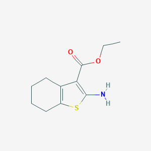 molecular formula C11H15NO2S B057439 Ethyl 2-amino-4,5,6,7-tetrahydrobenzo[b]thiophene-3-carboxylate CAS No. 4506-71-2