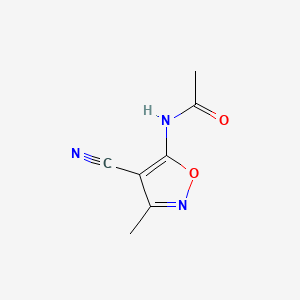 N-(4-Cyano-3-methyl-1,2-oxazol-5-yl)acetamide
