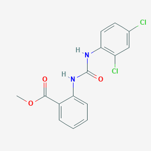 molecular formula C15H12Cl2N2O3 B5743950 Methyl 2-[(2,4-dichlorophenyl)carbamoylamino]benzoate 