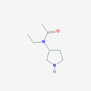 molecular formula C8H16N2O B057440 3-(N-乙酰-N-乙基氨基)吡咯烷 CAS No. 115445-29-9