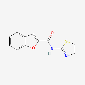 molecular formula C12H10N2O2S B5744067 N-(4,5-dihydrothiazol-2-yl)benzofuran-2-carboxamide 