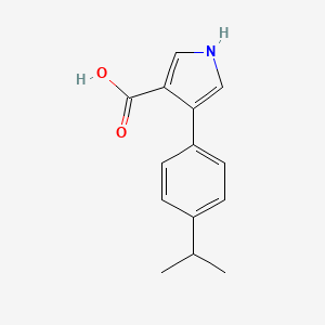 4-(4-Isopropylphenyl)-1H-pyrrole-3-carboxylic acid