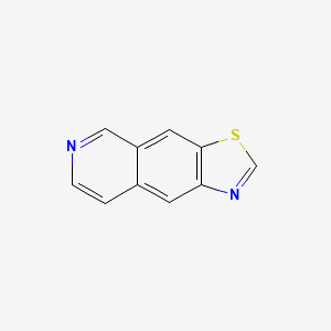 molecular formula C10H6N2S B574423 Thiazolo[4,5-g]isoquinoline CAS No. 193342-79-9