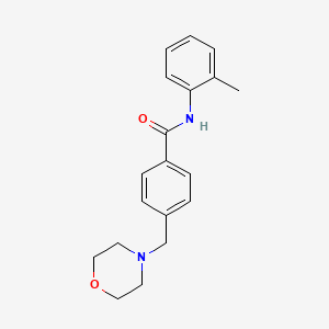 molecular formula C19H22N2O2 B5744293 N-(2-methylphenyl)-4-(morpholin-4-ylmethyl)benzamide 