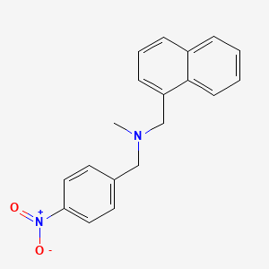 molecular formula C19H18N2O2 B5744334 N-methyl-N-(naphthalen-1-ylmethyl)-1-(4-nitrophenyl)methanamine 