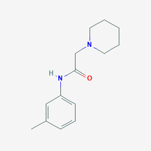 molecular formula C14H20N2O B5744401 N-(3-methylphenyl)-2-piperidin-1-ylacetamide CAS No. 38367-20-3