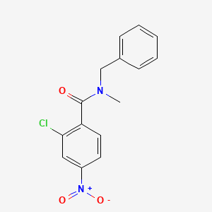 molecular formula C15H13ClN2O3 B5744560 N-benzyl-2-chloro-N-methyl-4-nitrobenzamide 