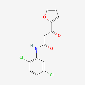 molecular formula C13H9Cl2NO3 B5744576 N-(2,5-dichlorophenyl)-3-(furan-2-yl)-3-oxopropanamide 