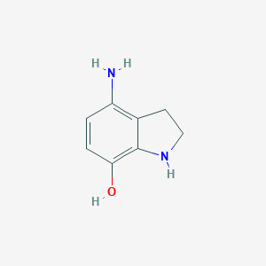 molecular formula C8H10N2O B057446 4-Aminoindolin-7-ol CAS No. 121545-81-1