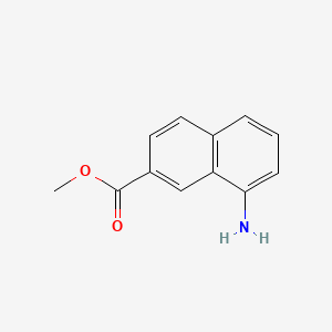 molecular formula C12H11NO2 B574460 Methyl 8-amino-2-naphthoate CAS No. 168901-53-9