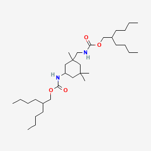 molecular formula C32H62N2O4 B574463 Dibutylhexyl isophorone diisocyanate CAS No. 185568-16-5