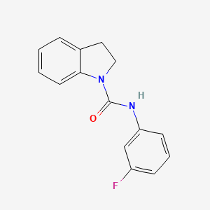 molecular formula C15H13FN2O B5744671 N-(3-fluorophenyl)-1-indolinecarboxamide 
