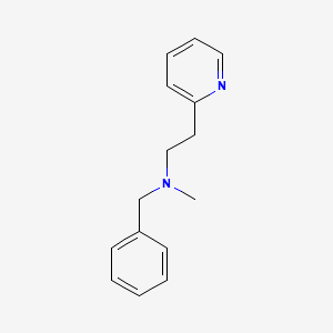 molecular formula C15H18N2 B5744749 N-BENZYL-N-METHYL-N-[2-(2-PYRIDYL)ETHYL]AMINE 