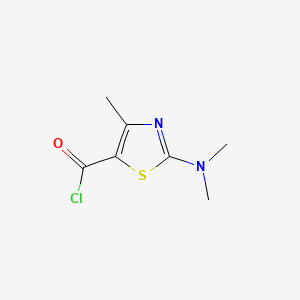 molecular formula C7H9ClN2OS B574479 2-(Dimethylamino)-4-methyl-1,3-thiazole-5-carbonyl chloride CAS No. 162651-14-1
