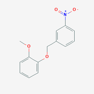 molecular formula C14H13NO4 B5744853 1-methoxy-2-[(3-nitrobenzyl)oxy]benzene 