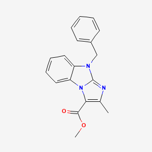 molecular formula C19H17N3O2 B5744861 methyl 9-benzyl-2-methyl-9H-imidazo[1,2-a]benzimidazole-3-carboxylate 
