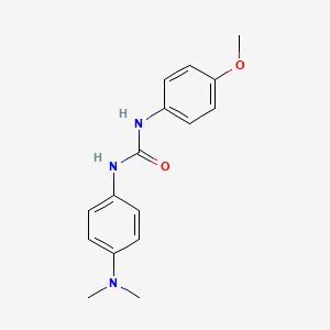 molecular formula C16H19N3O2 B5744871 N-[4-(dimethylamino)phenyl]-N'-(4-methoxyphenyl)urea 