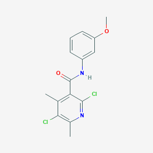 molecular formula C15H14Cl2N2O2 B5744922 2,5-dichloro-N-(3-methoxyphenyl)-4,6-dimethylpyridine-3-carboxamide 