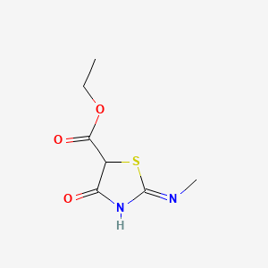 Ethyl 2-(methylamino)-4-oxo-4,5-dihydro-1,3-thiazole-5-carboxylate