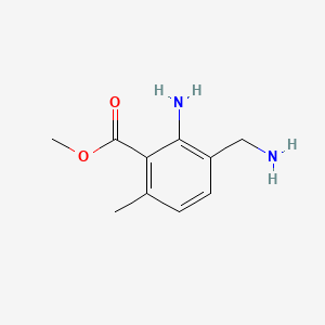 molecular formula C10H14N2O2 B574498 Methyl 2-amino-3-(aminomethyl)-6-methylbenzoate CAS No. 185689-54-7